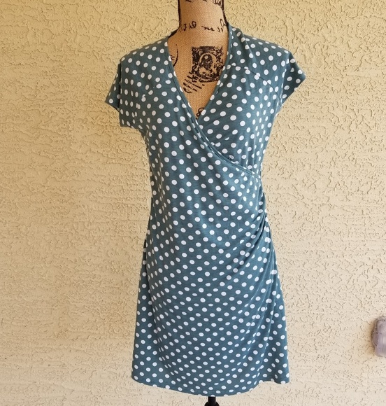 Papillon Blanc Dresses & Skirts - PAPILLON POLKA DOT NURSING DRESS